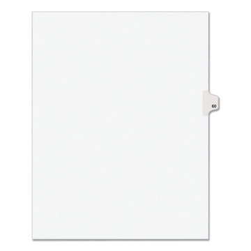 Avery® Preprinted Legal Exhibit Side Tab Index Dividers, Avery Style, 10-tab, 60, 11 X 8.5, White, 25-pack, (1060) freeshipping - TVN Wholesale